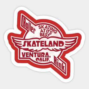 Skateland Ventura California Vintage Roller Rink Sticker